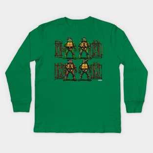 TMNT action figures Kids Long Sleeve T-Shirt